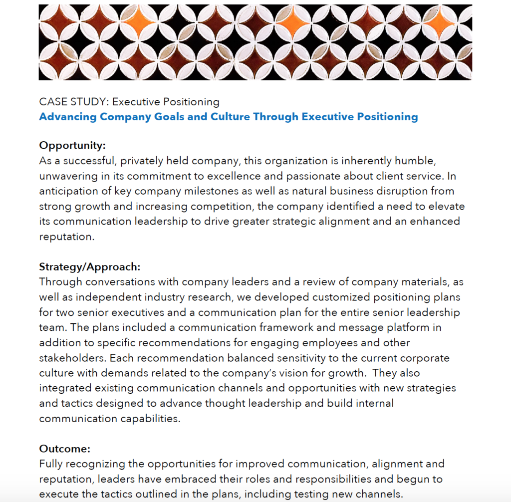 positioning theory case study